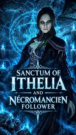 SKYRIM SANCTUM OF ITHELIA PLAYER HOME AND FOLLOWER NÉCROMANCER #mods #gaming #skyrim