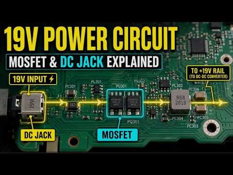 Laptop Motherboard 19V Power Circuit Explained | VIN Section Schematic Diagram
