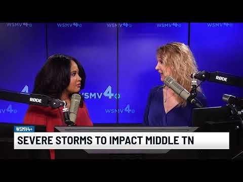 Severe weather possible Monday & Tuesday in Middle TN & Southern KY