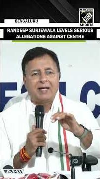 Watch! Congress MP Randeep Singh Surjewala levels serious allegations against the Centre