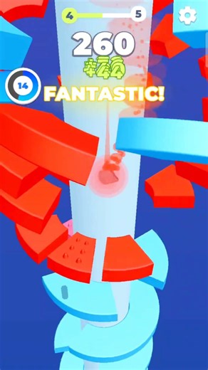 Helix Jump 🔥 Insane Ball Drop & Satisfying Gameplay! 😱 #shorts #viral #tiktokgame