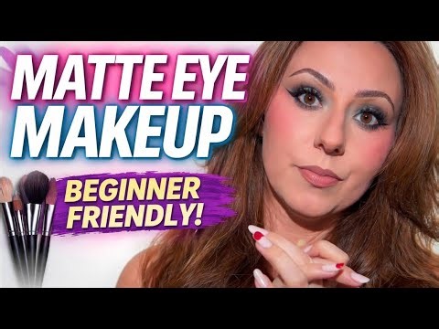 Matte Eye Makeup Tutorial 🔥 Perfect Blended Eyeshadow for Beginners (No Glitter!)