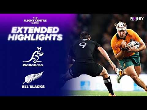 EXTENDED: All Blacks v Wallabies Highlights | Bledisloe Cup Test 1 | Flight Centre Series
