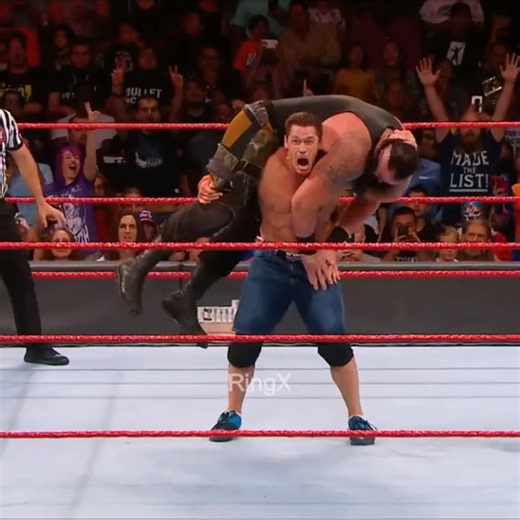 John Cena vs Braun Strowman Raw, September, 2017 #shorts #wwe #highlights