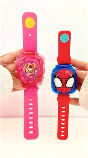 Fun Learning Paw patrol watch Skye & Spidey !#shortsfeed #phone #unboxing #asmr #pawpatrol #watch