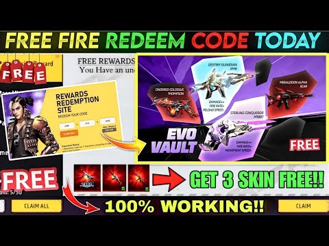 FREE FIRE REDEEM CODE TODAY 3 MAY REDEEM CODE FREE FIRE | FF REDEEM CODE TODAY 3 MAY