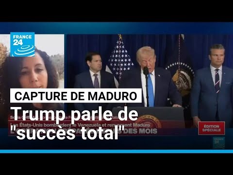 Trump présente son opération au Venezuela comme un "succès total" • FRANCE 24