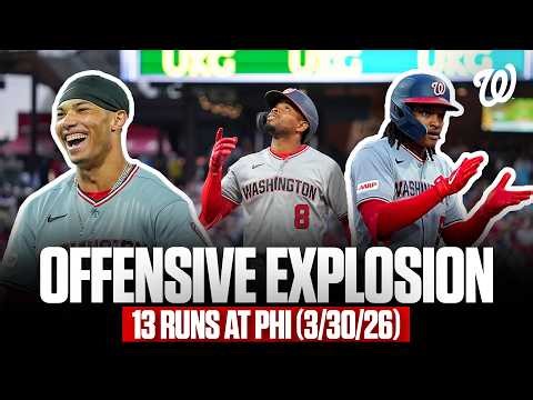 Nationals Put Up 13 RUNS To Take Down The Phillies | Every Run