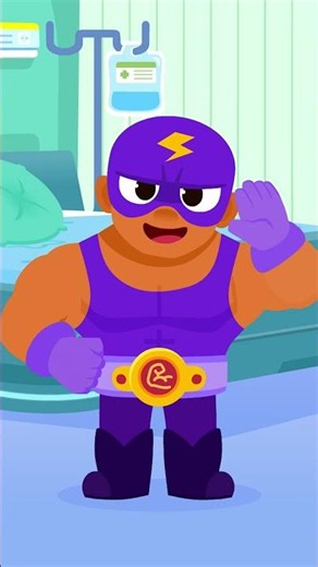 Catch the Bug in Muscle Man's Ear👨‍⚕️ #babyshark #shorts