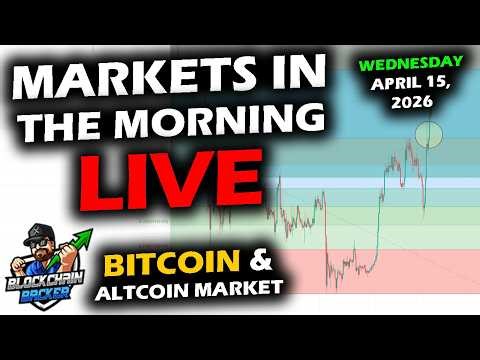 MARKETS in the MORNING, 4/15/2026, BTC $74,200, XRP $1.36, Gold $4,812, RTY 2,702, DXY 98