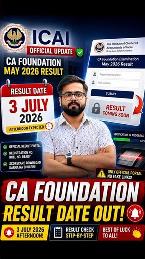 CA Foundation May 2026 Result Out? How To Check, Scorecard Download