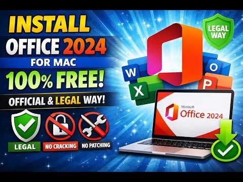 Install Microsoft Office 2024 FREE on Mac (Official & Legal Method) | No Crack Needed