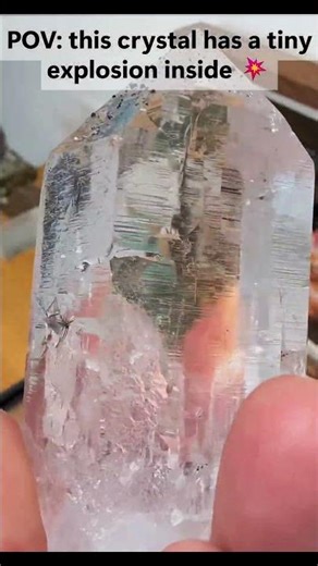 POV: this crystal has a tiny explosion inside 💥 #shorts
