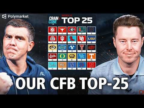 Our College Football Week 6 TOP-25 | Should Alabama Be No. 1?