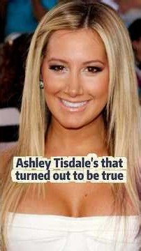 Ashley Tisdale’s that turned out to be true #ashleytisdale #highschoolmusical #sharpayevans #disney