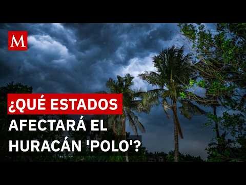 ¿Se intensificará? Esto se sabe sobre la evolución del huracán 'Polo' en el Pacífico mexicano