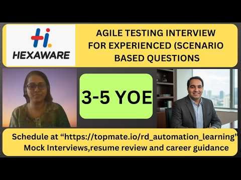 Agile Testing Interview Questions and Answers| Testing Interview Questions | RD Automation Learning