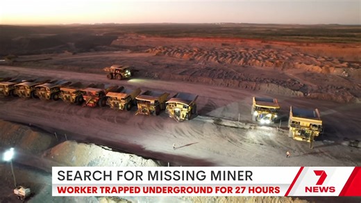 A major rescue operation is continuing in Central Queensland, to free a coal miner who's been trapped underground for more than 27 hours. | 7NEWS Townsville