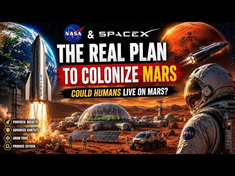 NASA & SpaceX's REAL Plan to Colonize Mars 🚀🔴#Mars #MarsColony #SpaceX #NASA #ElonMusk#space