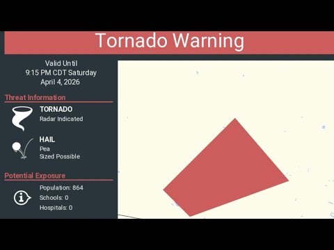 Watch Live: Tornado Warning in effect
