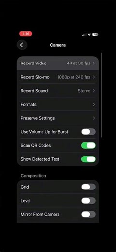 The best camera settings for your iphone 12￼￼! 💀