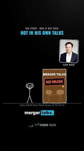 Elon Musk runs both companies. But he's not allowed in the merger talks. 🚀🚗