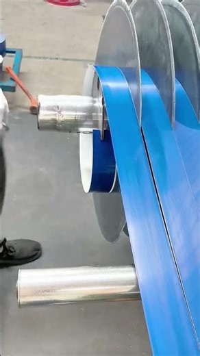 Rolled tape production line with high-speed machine cutting