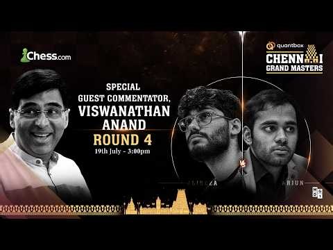 Quantbox Chennai Grand Masters 2026 Round 4 | Gukesh, Arjun, Nodirbek in Action