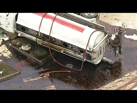 Road closures in Plano as crews continue to clean up oil spill from Friday crash