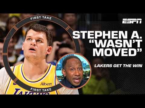 Stephen A. 'wasn't moved' by Walker Kessler & the Lakers' win over the Warriors 😐 | First Take