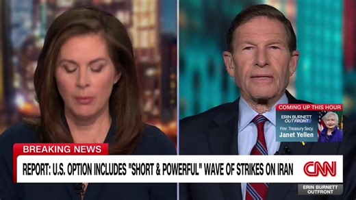 Sen. Blumenthal tells Erin he believes “an imminent military strike is very much on the table” based on his Iran briefings and sources.
