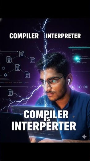 Compiler vs Interpreter explained simply⚡#Python #CompilerVsInterpreter #Coding Beginners