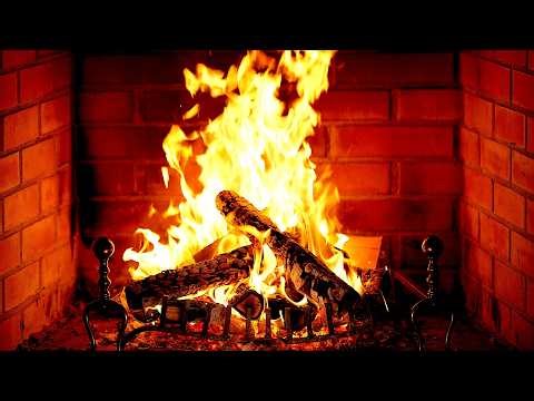 🔥 Fireplace 4K (12 HOURS). Cozy Fireplace with Burning Logs and Crackling Fire Sounds