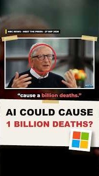 Bill Gates: AI could cause a billion deaths, but no pause #shorts
