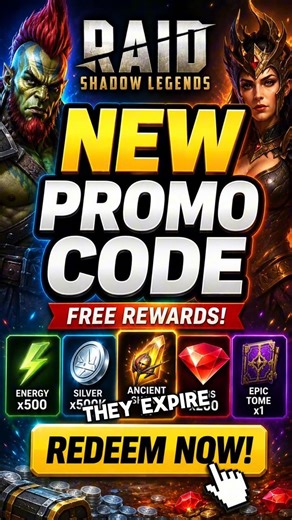 NEW Raid Shadow Legends Promo Codes 2026 🔥 Free Gems, Shards & Energy!
