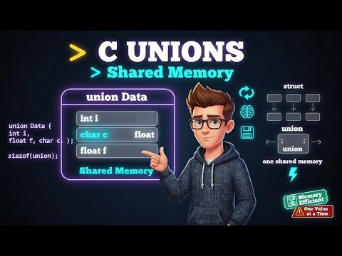 C Unions Explained 🔀 | Memory Sharing in C Programming