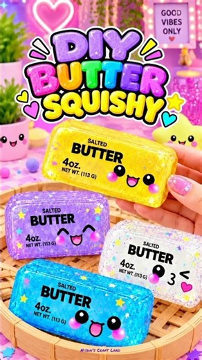 DIY Viral Squishy at home / butter dumpling squishy #diy #tiktok #craft #squishy #art #viral