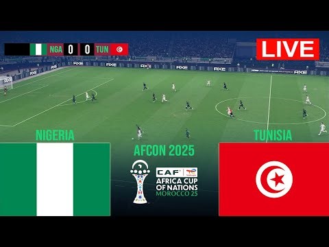 NIGERIA vs TUNISIA - Africa Cup of Nations 2025 AFCON | Match today | Simulation PES