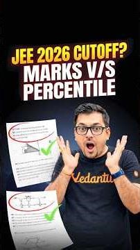 JEE Mains 2026 Expected Cut Off🔥| JEE Mains Marks Vs Percentile #shorts #jee2026 #jeemains
