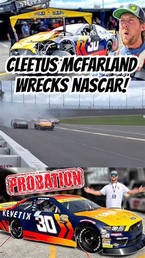 Cleetus McFarland Wrecks and destroys his nascar! #cleetusmcfarland #racing #nascar