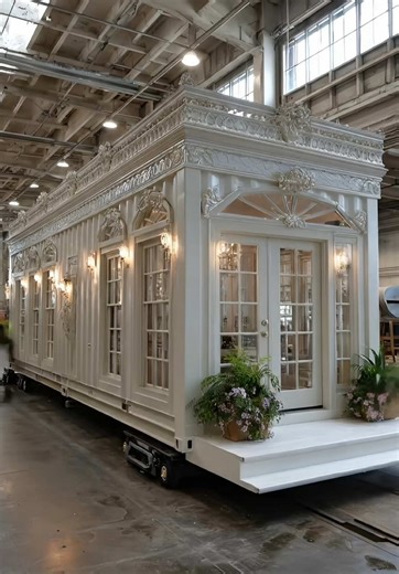 This Would’ve Been a Better White House Extension.🇺🇸 A neoclassical extension worthy of the White House — but built from a single 40ft shipping container and placed on wheels. Ornate columns, presidential symmetry, marble-style steps, and refined detailing prove that modern construction can honor classical architecture… and still be mobile. This isn’t a concept wing — it’s a reimagining of what an extension could have been. Thoughts? Would this have fit the South Lawn? 🇺🇸🏛️ #WhiteHouse #Arc