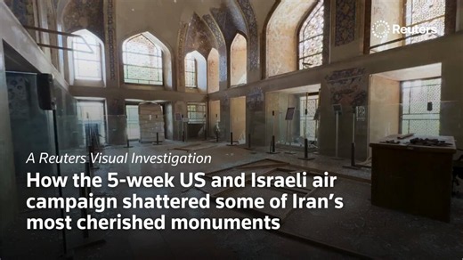Reuters documented damage at 11 historic buildings caused by bomb shock waves during the five-week US and Israeli air campaign https://t.co/aSK4ENsYfY @specialreports