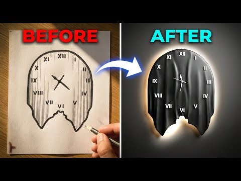I Tried Turning My Drawing Into a Real Clock (DIY)