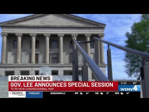 Gov. Lee calls special session to redraw congressional maps in TN