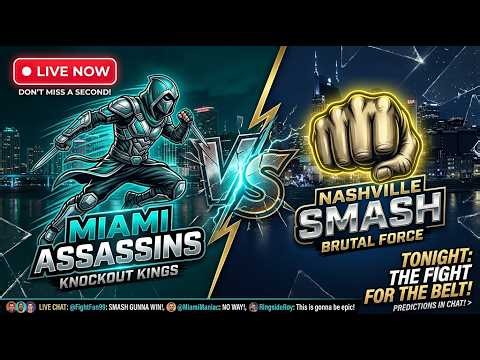 🔴 LIVE Miami Assassins vs Nashville Smash Team Boxing League Watch Party Boxeo Gratis Live Stream V