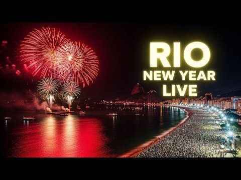 Rio New Year Fireworks 2026 🎆 | Copacabana Beach Mega Fireworks Show