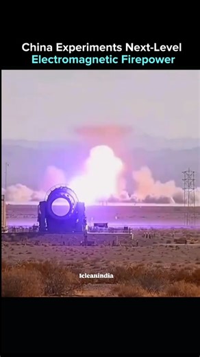 icleanindia on Instagram: "Chinese military teams in the Xinjiang region are testing an experimental electromagnetic cannon capable of firing projectiles at speeds nearing Mach 7. This system is part of ongoing research into directed-energy technologies, which use concentrated electromagnetic or particle beams to disrupt or damage targets. Despite decades of development, most directed-energy weapons remain in early testing due to immense power demands and complex engineering requirements. Follow