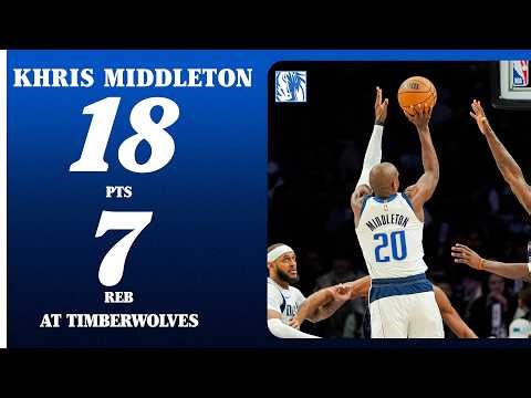 Khris Middleton (18 PTS 7 REB) at Minnesota Timberwolves | February 20, 2026