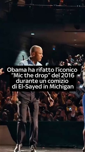 Barack Obama ha ricreato sul palco di Detroit il "mic the drop", il celebre gesto con il microfono fatto celebre nel 2016 in occasione della sua ultima cena con i corrispondenti della Casa Bianca. Il gesto, questa volta, è stato ripreso durante il comizio elettorale di Abdul https://t.co/Uvb9u45kKg