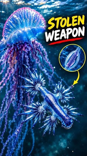 This Tiny Blue Sea Dragon Steals Its Prey’s Weapon #marinemystery #facts #wildlife #shark #science
